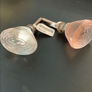 NEW Anthropologie glass knobs cabinet pulls